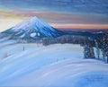 "Colors of a Winter Morning" - Mt. Bachelor Fine Art Print (click for size options)